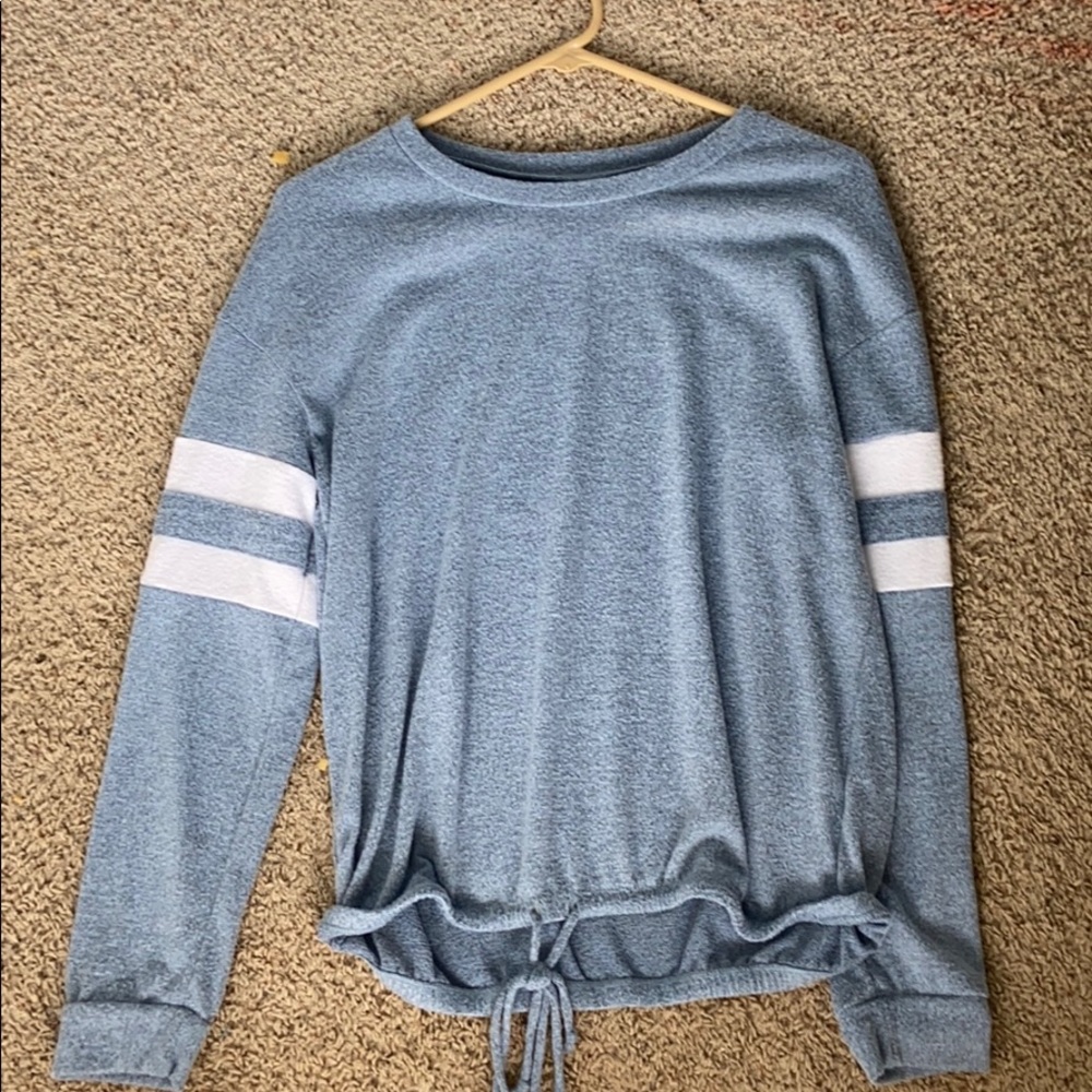 Soft baby blue long sleeve shirt